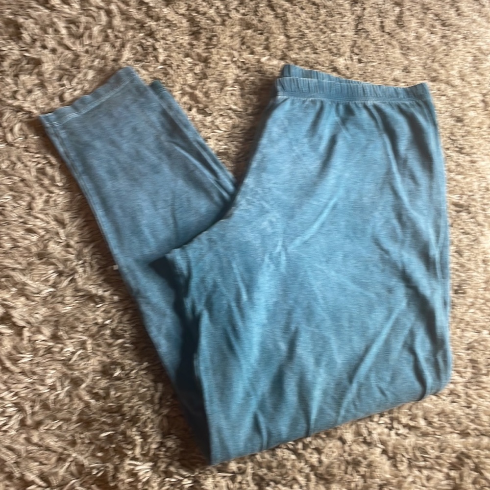 Liz & Jane Blue Stretch Jogger Pants Relaxed Fit Lounge Pants